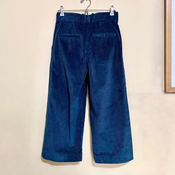 NWT COS Blue-Green Wide-Leg Corduroy Trousers MSRP$115 - Picture 15 of 16
